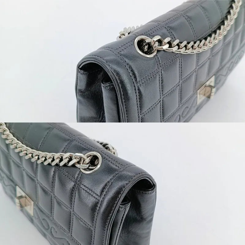 c505-chanel-vintage-black-lambskin-checked-255-flap-bag