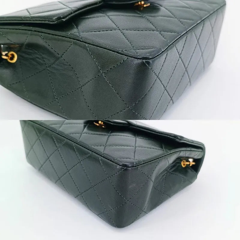 ra122-chanel-vintage-green-lambskin-17cm-mini-square-flap-bag