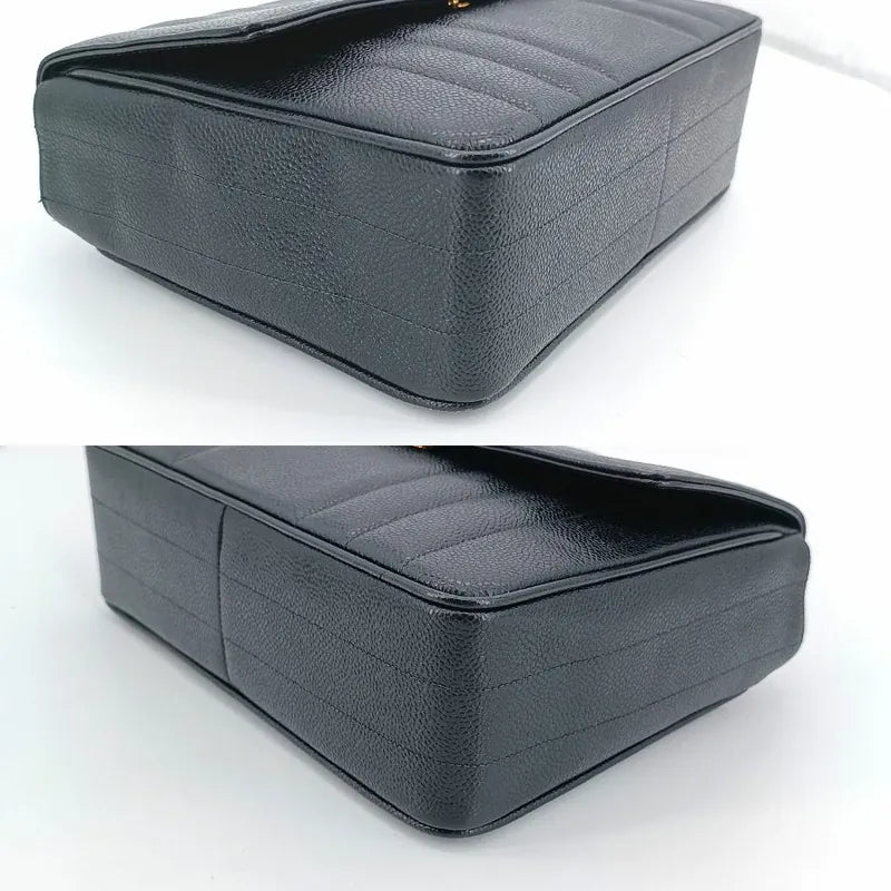 c361-chanel-vintage-black-caviar-leather-vertical-flap-handbag