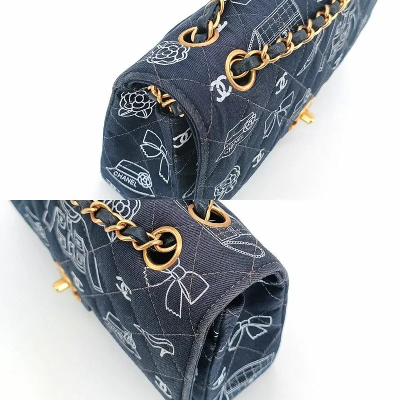 sh002-chanel-vintage-navy-canvas-icon-print-classic-double-flap-bag