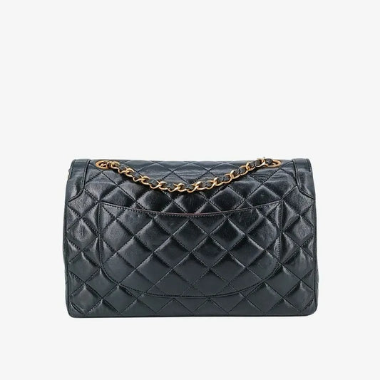 jr276-chanel-vintage-black-lambskin-paris-limited-edition-flap-bag