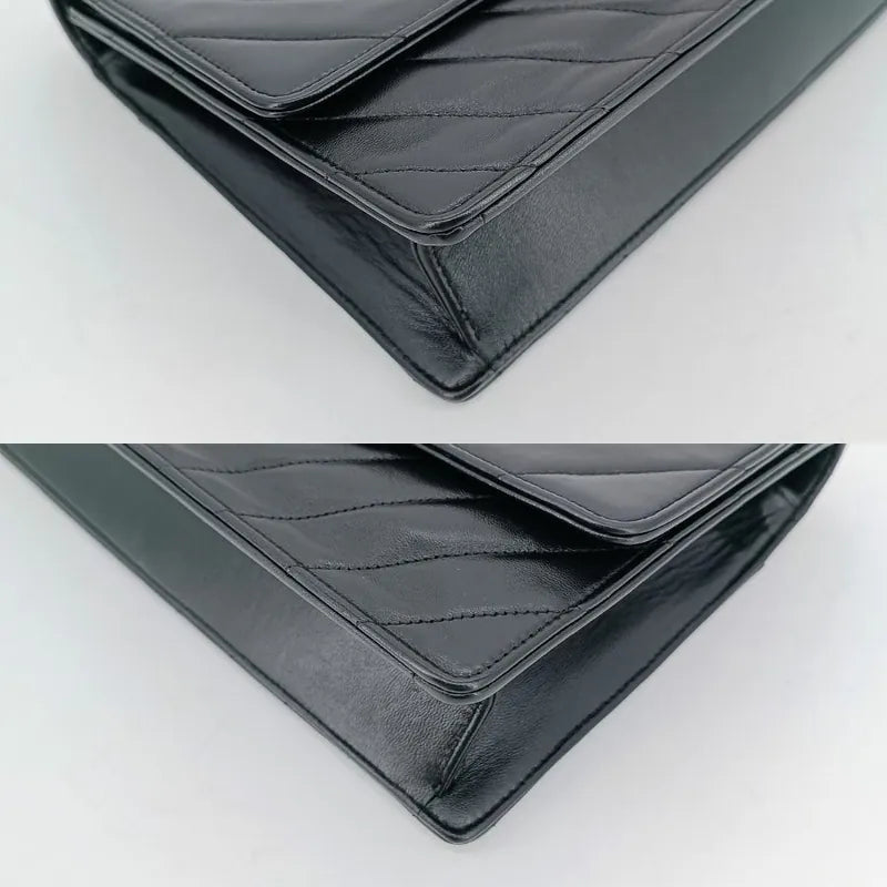 ju916-chanel-vintage-black-lambskin-chevron-push-lock-flap-bag