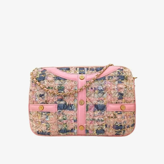 90206383-chanel-vintage-pink-tweed-jacket-motif-chain-shoulder-bag