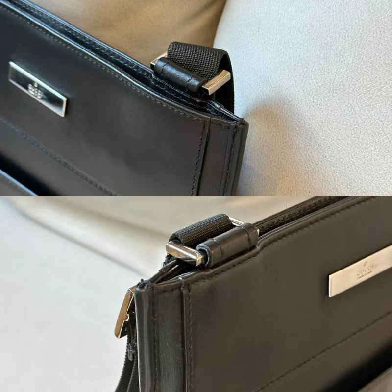 jx411-gucci-black-leather-shoulder-bag