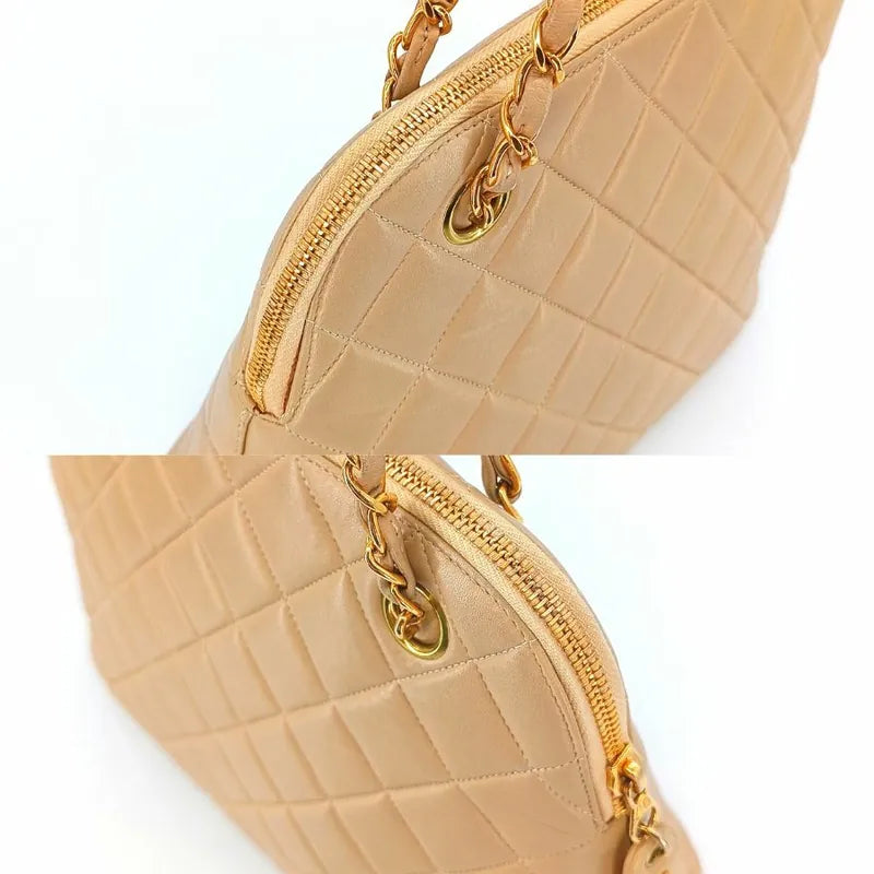 jt095-chanel-vintage-beige-lambskin-quilted-tote-bag