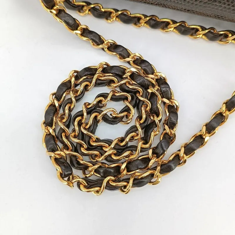 c378-chanel-vintage-brown-lizard-skin-23cm-classic-flap-bag