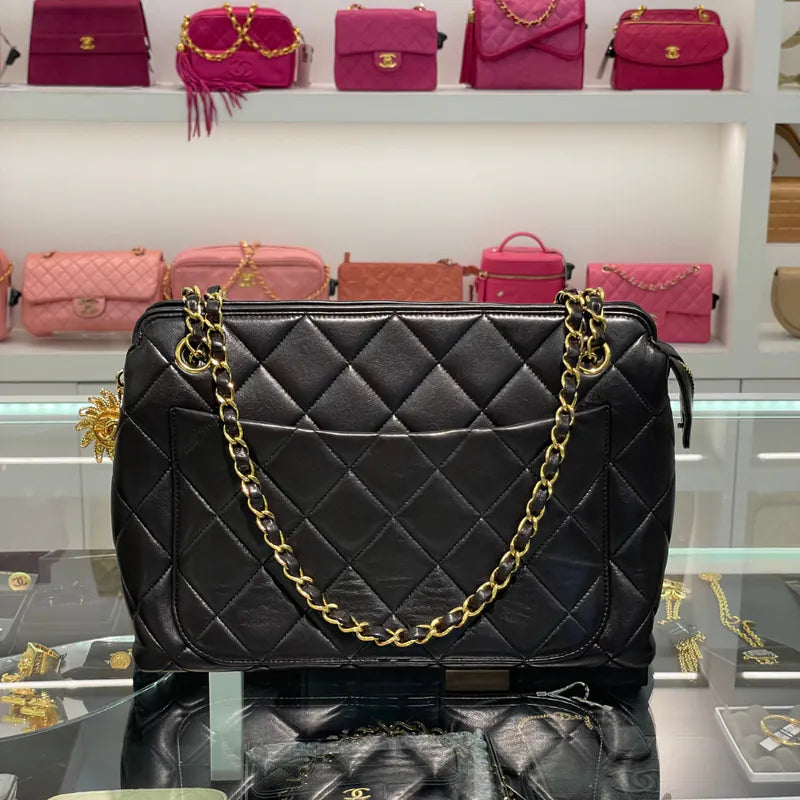 rc178-chanel-vintage-black-lambskin-sun-flower-charm-tote-bag