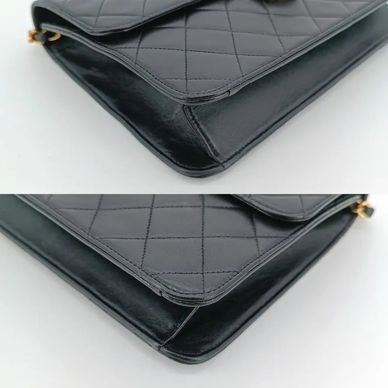 jt149-chanel-vintage-black-lambskin-quilted-flap-bag