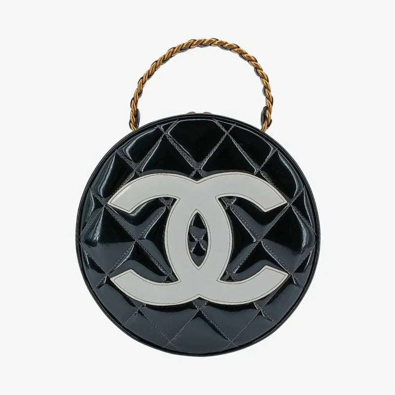sh021-chanel-vintage-black-patent-leather-round-vanity-handbag