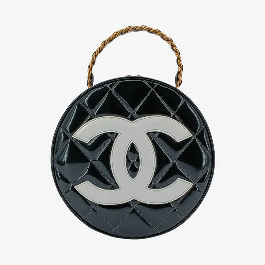 sh021-chanel-vintage-black-patent-leather-round-vanity-handbag