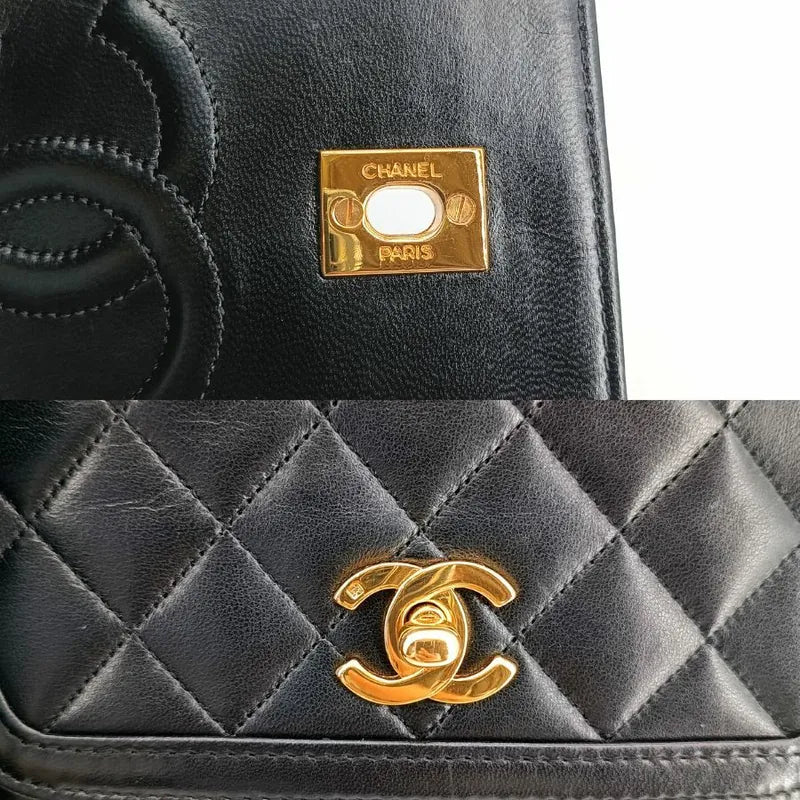 js402-chanel-vintage-black-lambskin-trapezoid-flap-bag