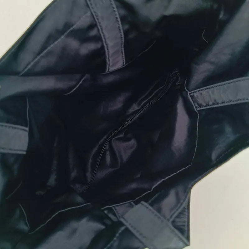 ra975-chanel-black-nylon-pouch-with-foldable-tote-bag