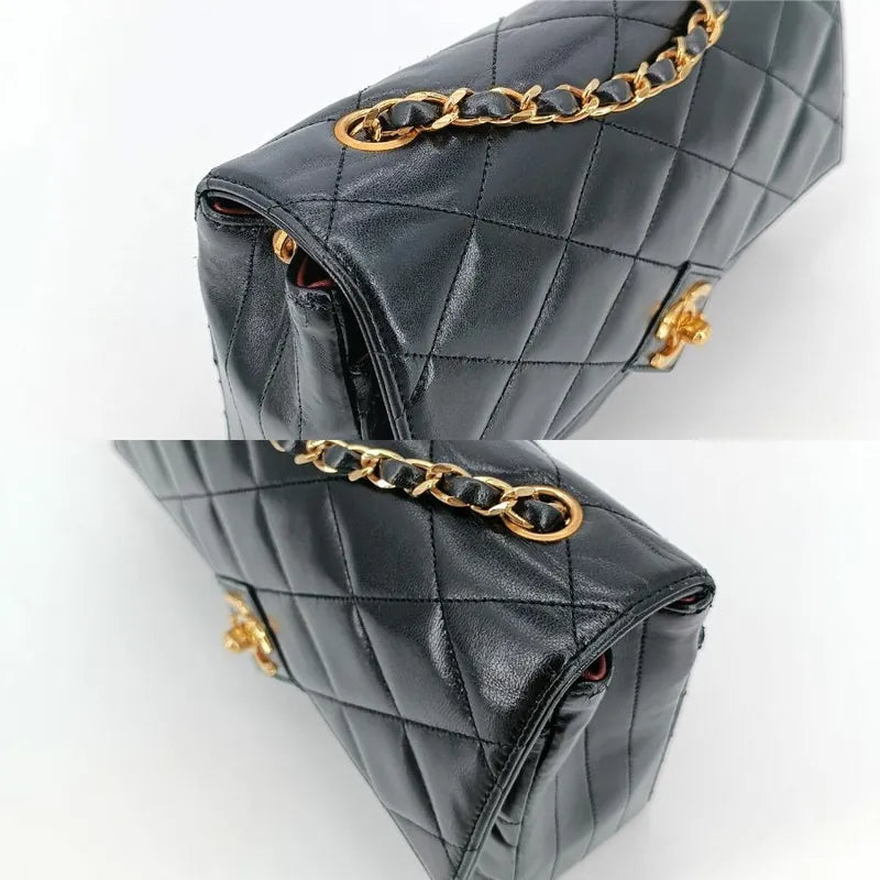jt190-chanel-vintage-black-lambskin-pointed-flap-bag