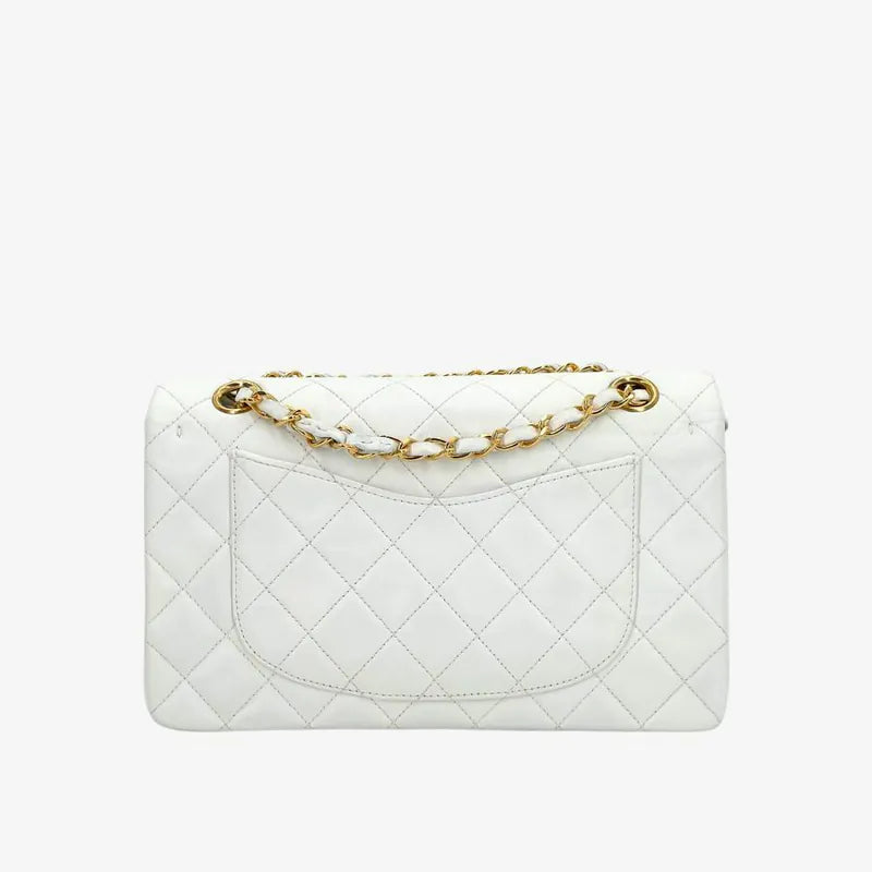 jah192-chanel-vintage-white-lambskin-23cm-classic-flap-bag