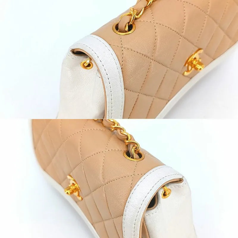 jt342-chanel-vintage-bicolor-beige-white-lambskin-quilted-flap-bag