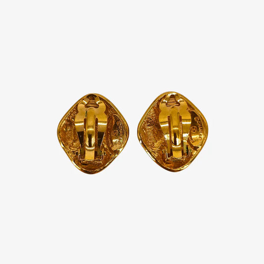 rb454-chanel-vintage-clover-gold-plated-clip-on-earrings