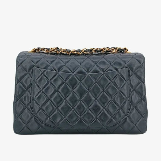 jah104-chanel-vintage-black-lambskin-maxi-classic-flap-bag