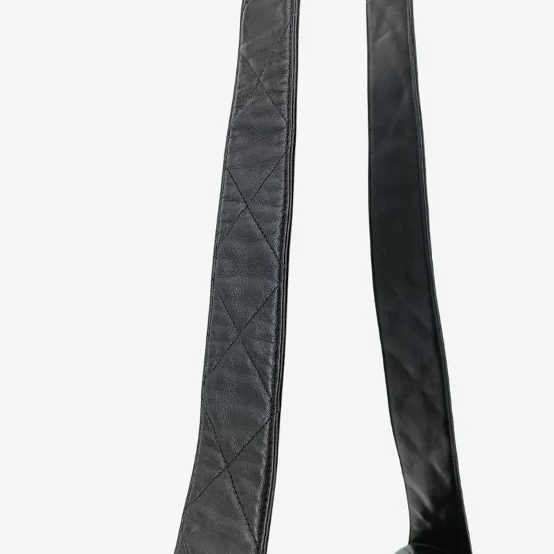 jah134-chanel-vintage-black-lambskin-quilted-flap-bag