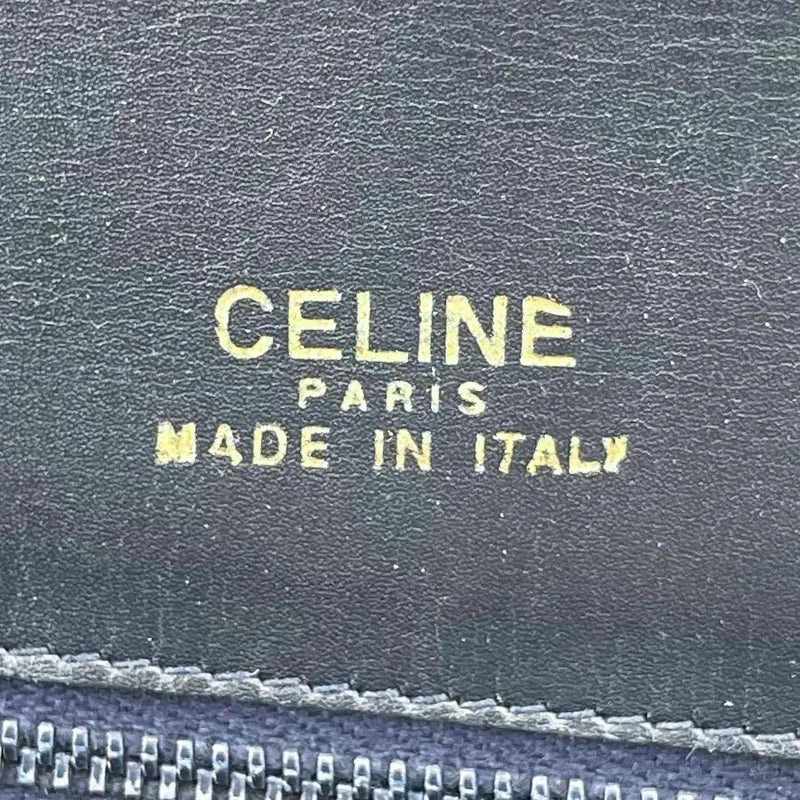 re090-celine-vintage-navy-leather-shoulder-bag
