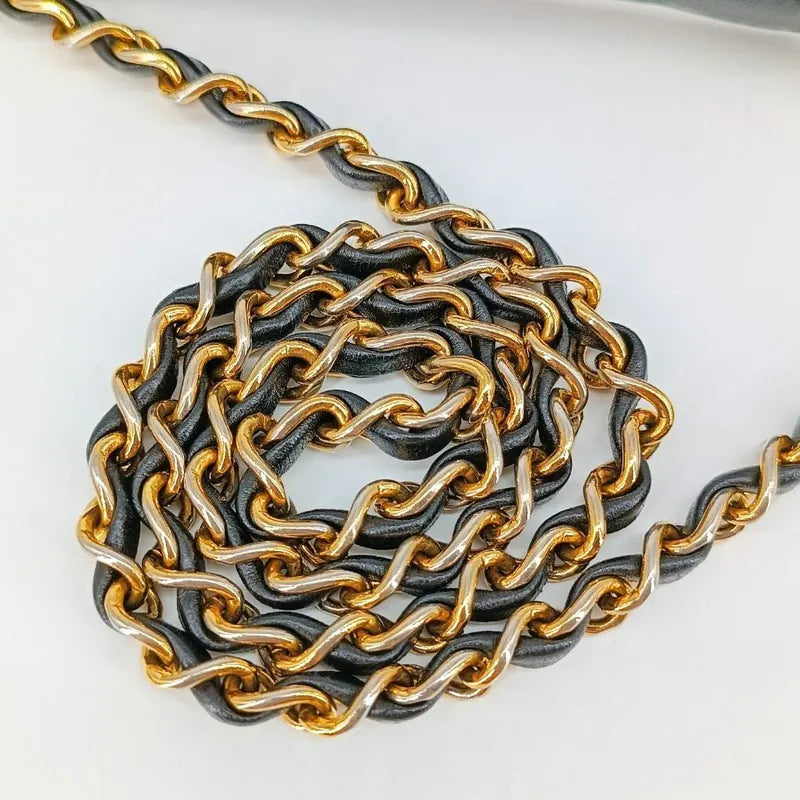 jah83-chanel-vintage-black-lambskin-double-turnlock-flap-bag