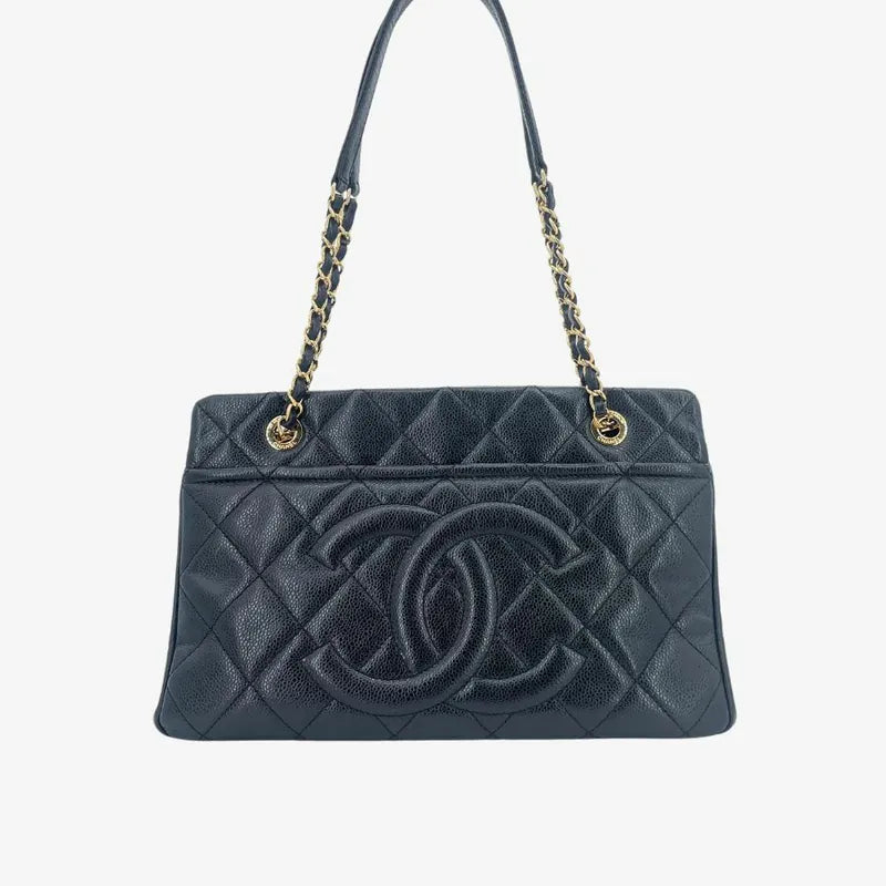 c517-chanel-vintage-black-caviar-leather-tote-bag