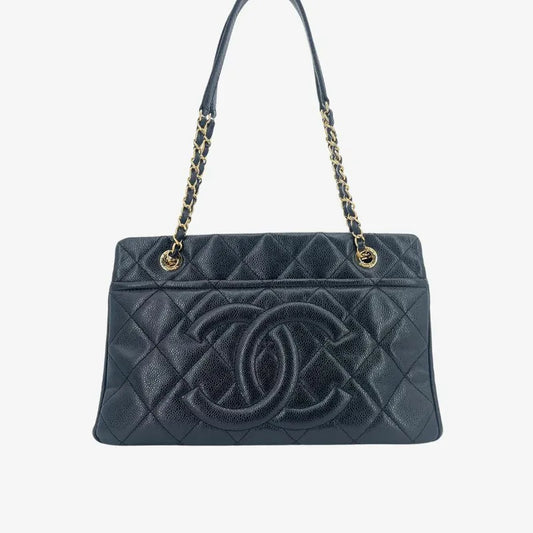 c517-chanel-vintage-black-caviar-leather-tote-bag