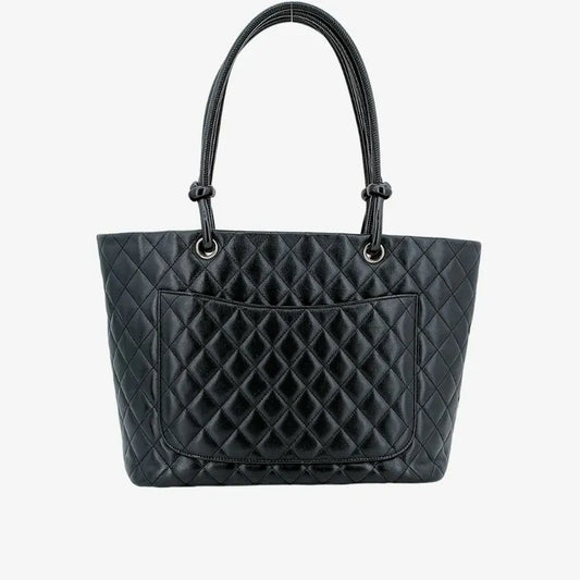 jt344-chanel-vintage-black-calfskin-cambon-tote-bag