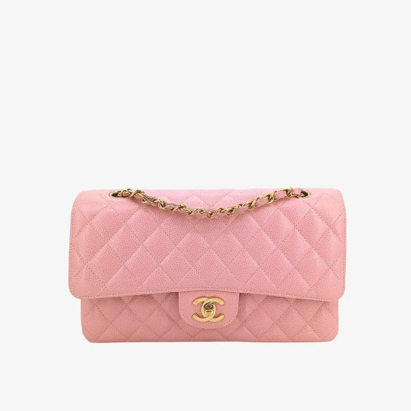 c373-chanel-vintage-pink-caviar-leather-25cm-classic-flap-bag