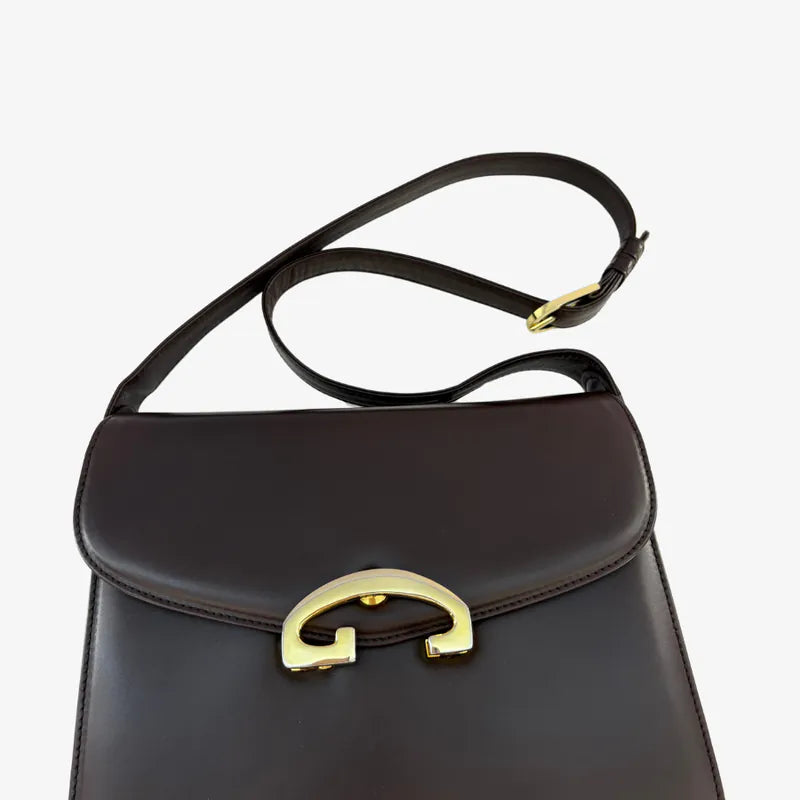 rc984-gucci-vintage-brown-leather-shoulder-bag