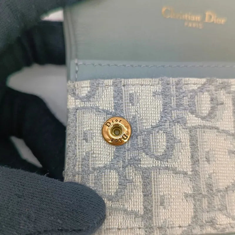 jt431-christian-dior-gray-oblique-jacquard-saddle-flap-card-holder