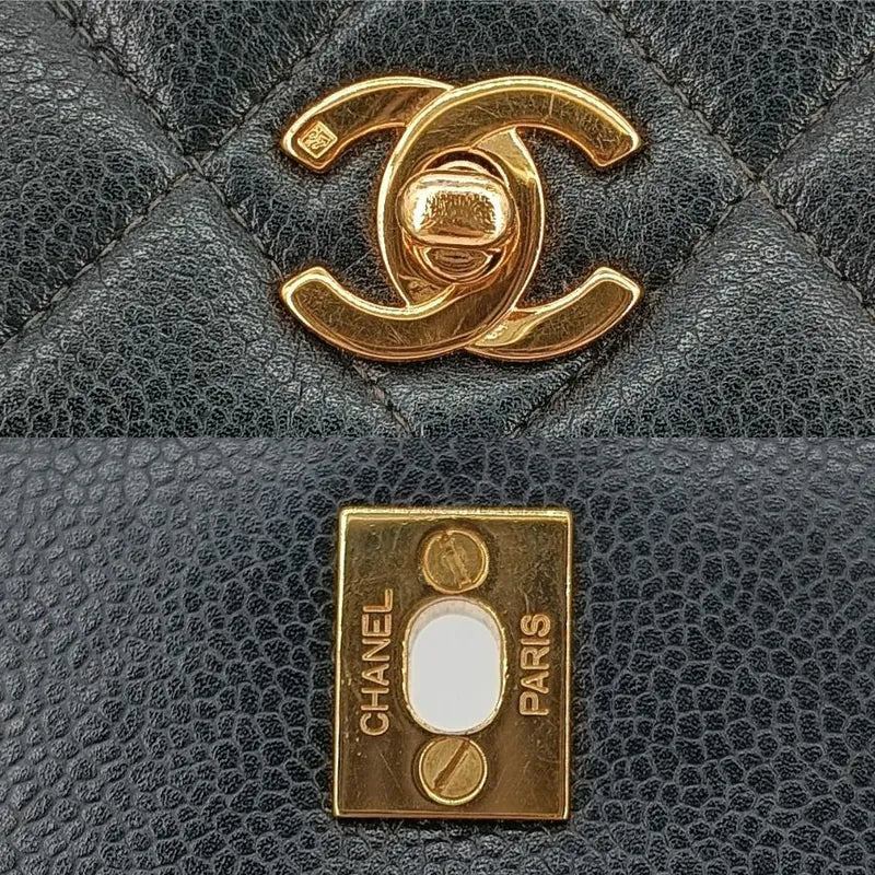 c497-chanel-vintage-black-caviar-leather-quilted-flap-bag