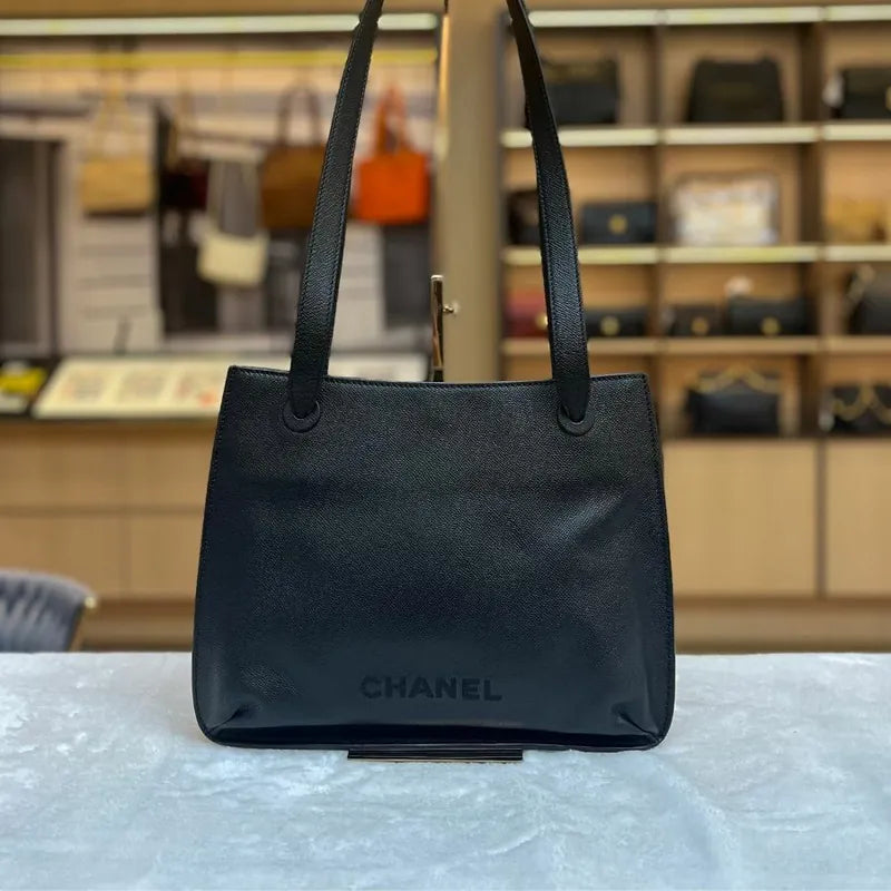 jw554-chanel-vintage-caviar-leather-black-tote-bag