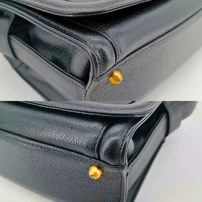 jw197-chanel-vintage-black-caviar-leather-quilted-flap-bag