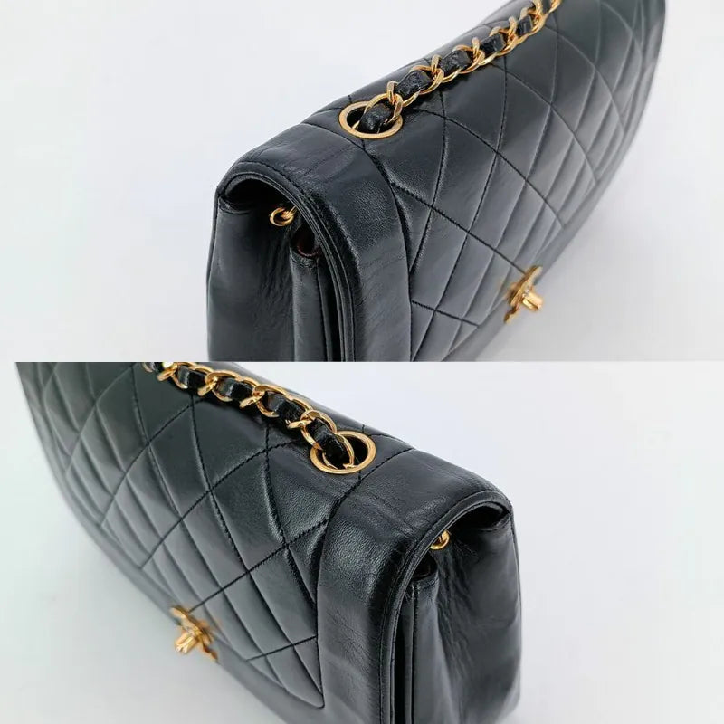 ju221-chanel-vintage-black-lambskin-25cm-diana-flap-bag