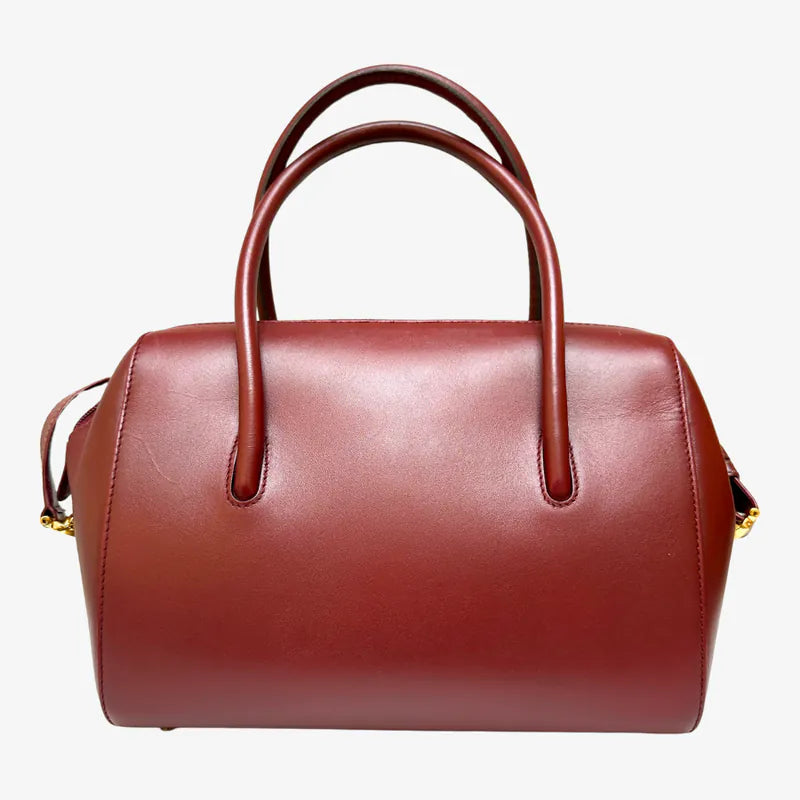 jx236-cartier-vintage-burgundy-box-leather-boston-bag