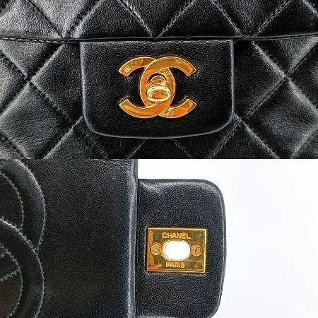 jt006-chanel-vintage-black-lambskin-27cm-classic-flap-bag