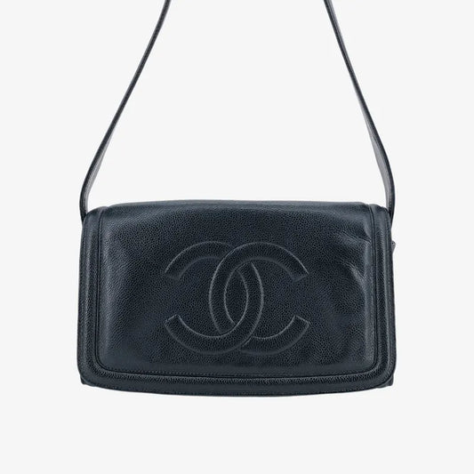 jw197-chanel-vintage-black-caviar-leather-quilted-flap-bag