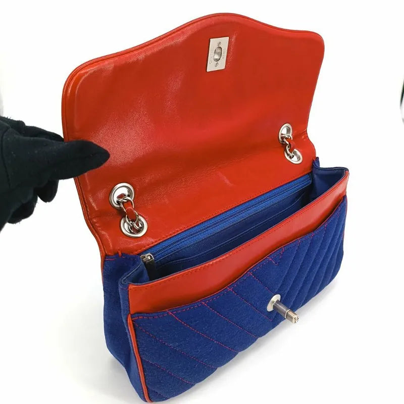 ra006-chanel-blue-cotton-chevron-leo-lion-flap-bag