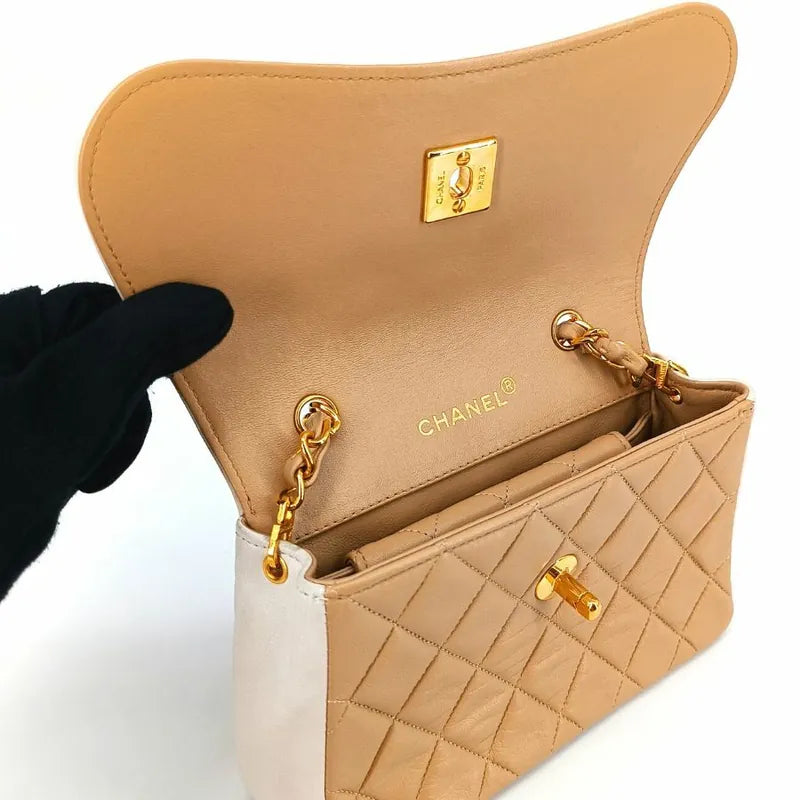 jt342-chanel-vintage-bicolor-beige-white-lambskin-quilted-flap-bag