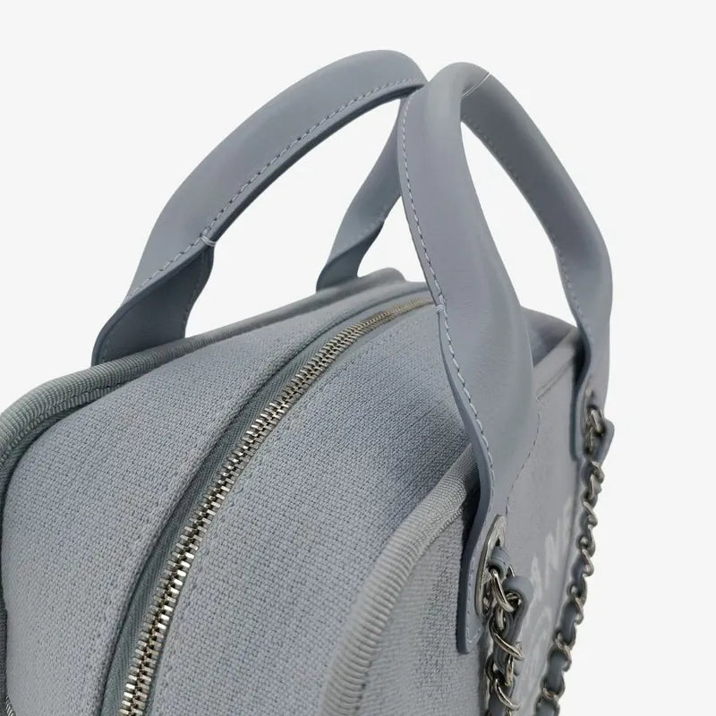 c494-chanel-grey-canvas-deauville-bowling-bag