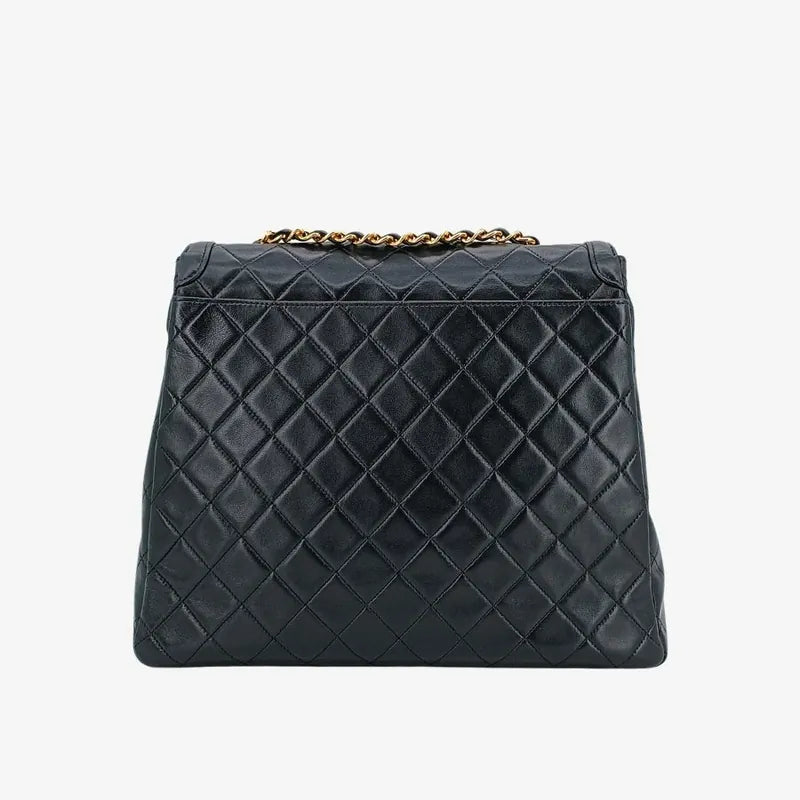 jt761-chanel-vintage-black-lambskin-trapezoid-flap-bag