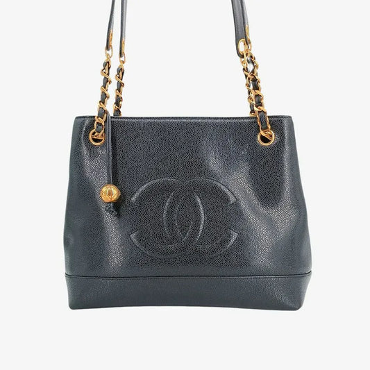 ra092-chanel-vintage-black-caviar-leather-embossed-logo-tote-bag