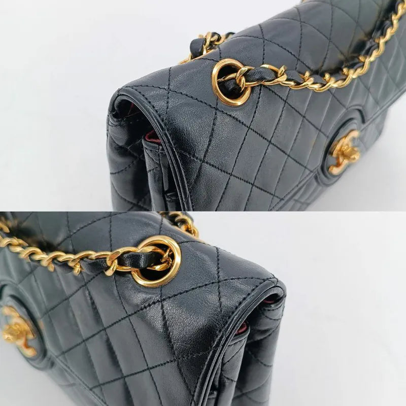 rb598-chanel-vintage-black-lambskin-quilted-flap-bag