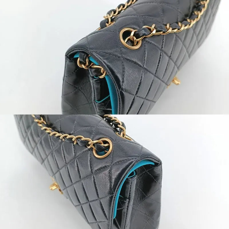 c441-chanel-vintage-black-blue-lambskin-25cm-classic-flap-bag