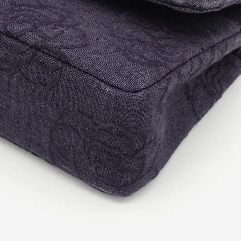 jq553-chanel-vintage-navy-cotton-classic-flap-bag