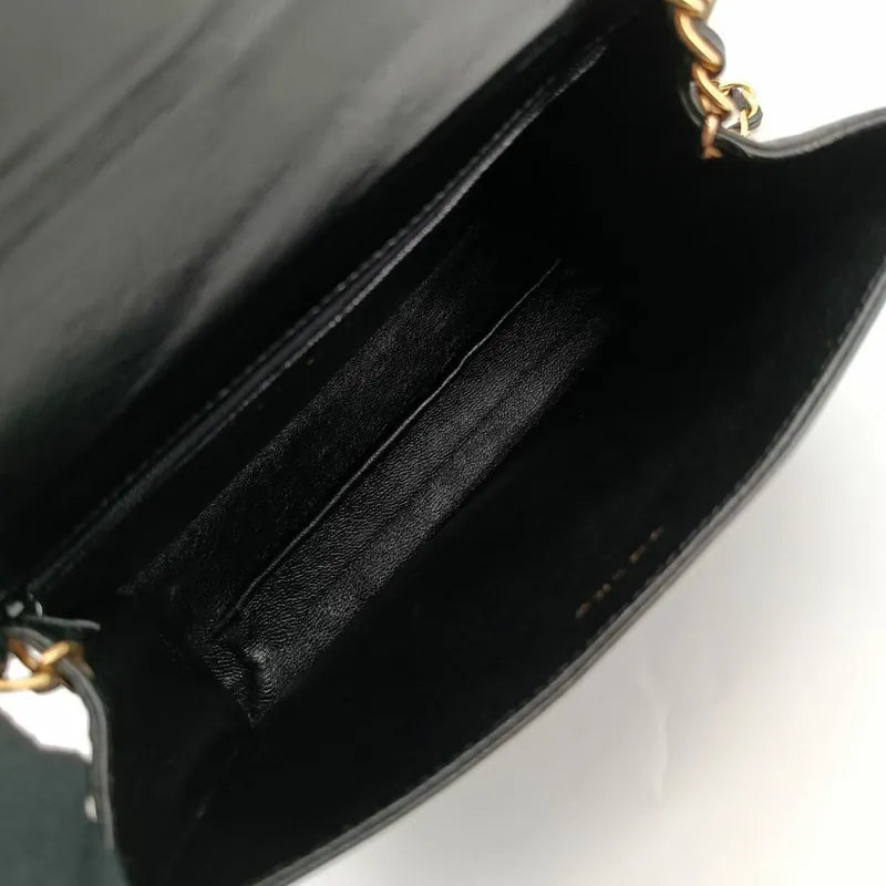 js913-chanel-vintage-black-lambskin-quilted-flap-bag