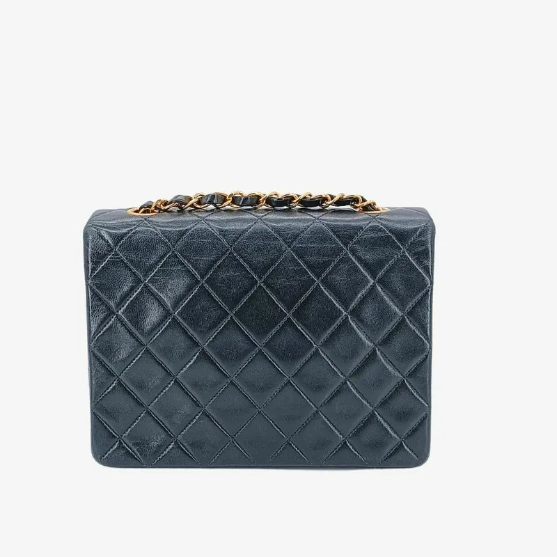 jt099-chanel-vintage-black-lambskin-20cm-mini-square-flap-bag