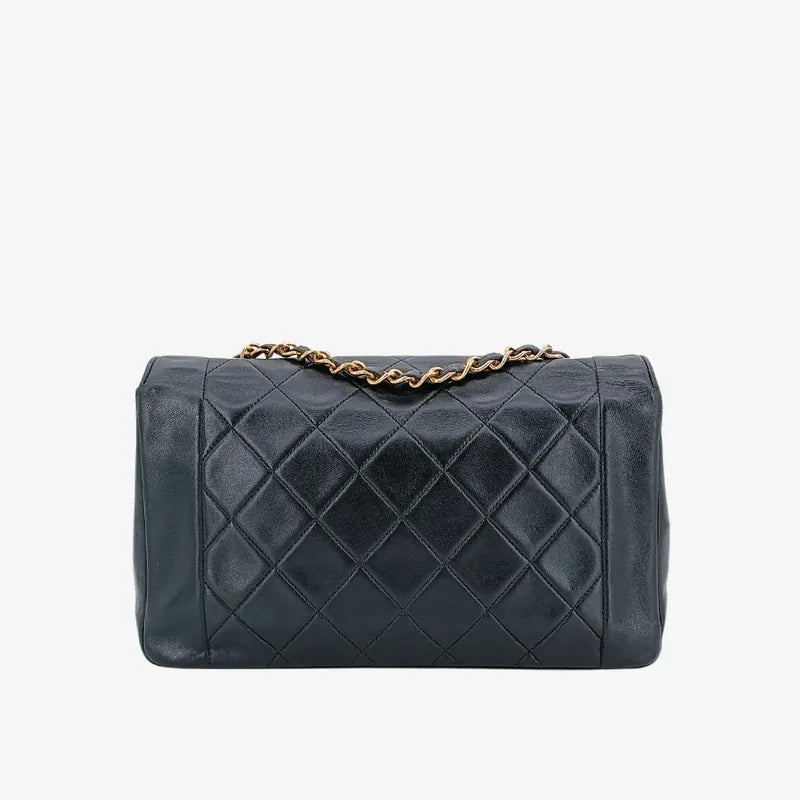 jt737-chanel-vintage-black-lambskin-25cm-diana-flap-bag
