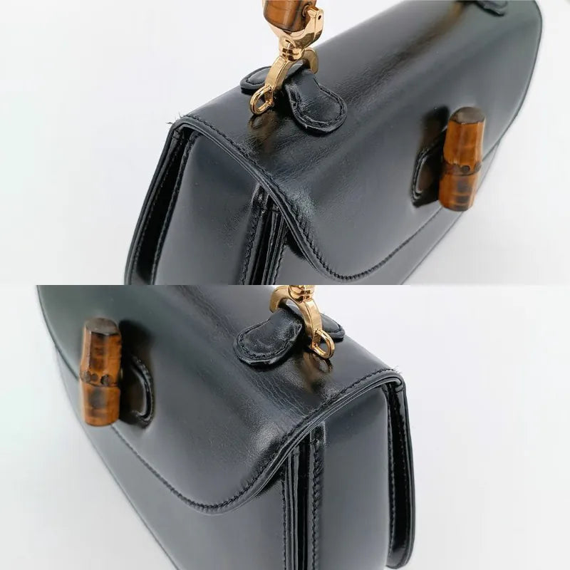 jt760-gucci-vintage-black-box-leather-bamboo-shoulder-bag