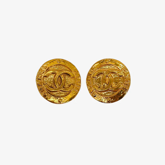 rb258-chanel-vintage-round-gold-plated-clip-on-earrings